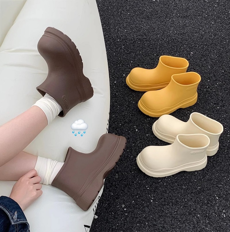 Espadrille Slip On - New Solid Waterproof Ankle Rain Boots