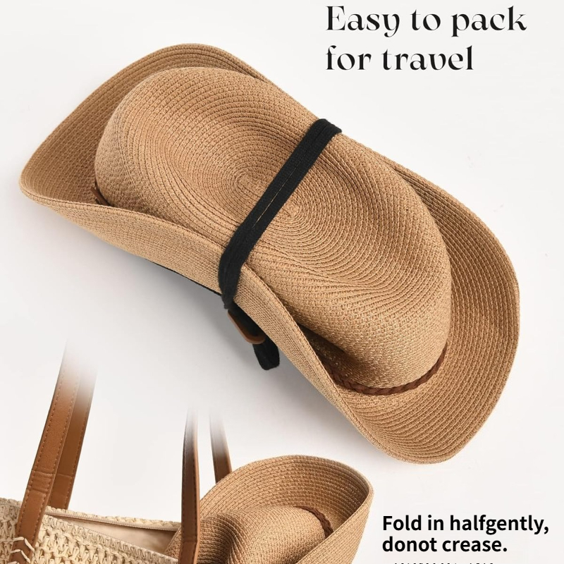 1pc Summer Straw Beach Sun Hat - огляд і ціна Bucket Hat Straw