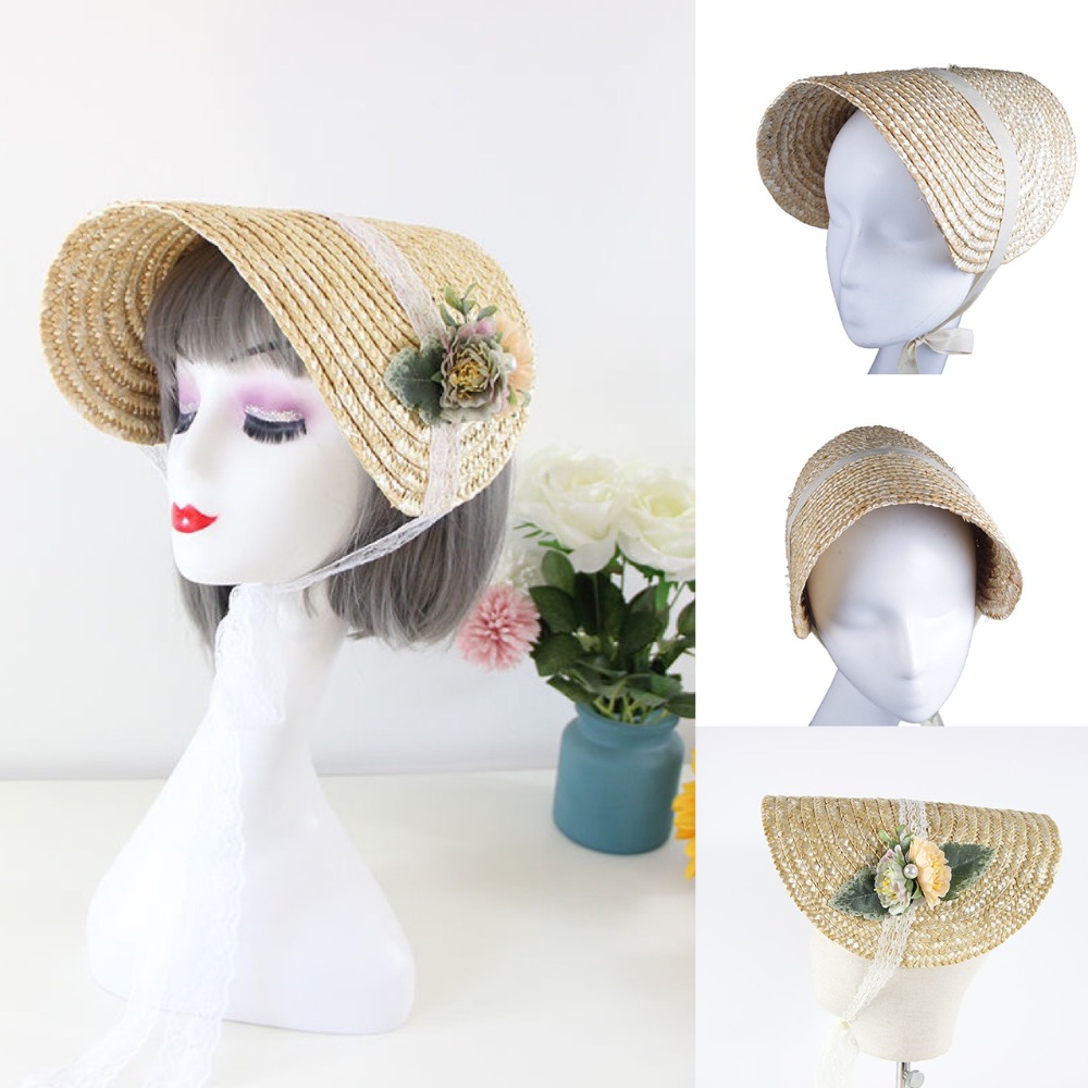 French Style Lolita Straw Hat  - огляд і ціна Bucket Hat Straw
