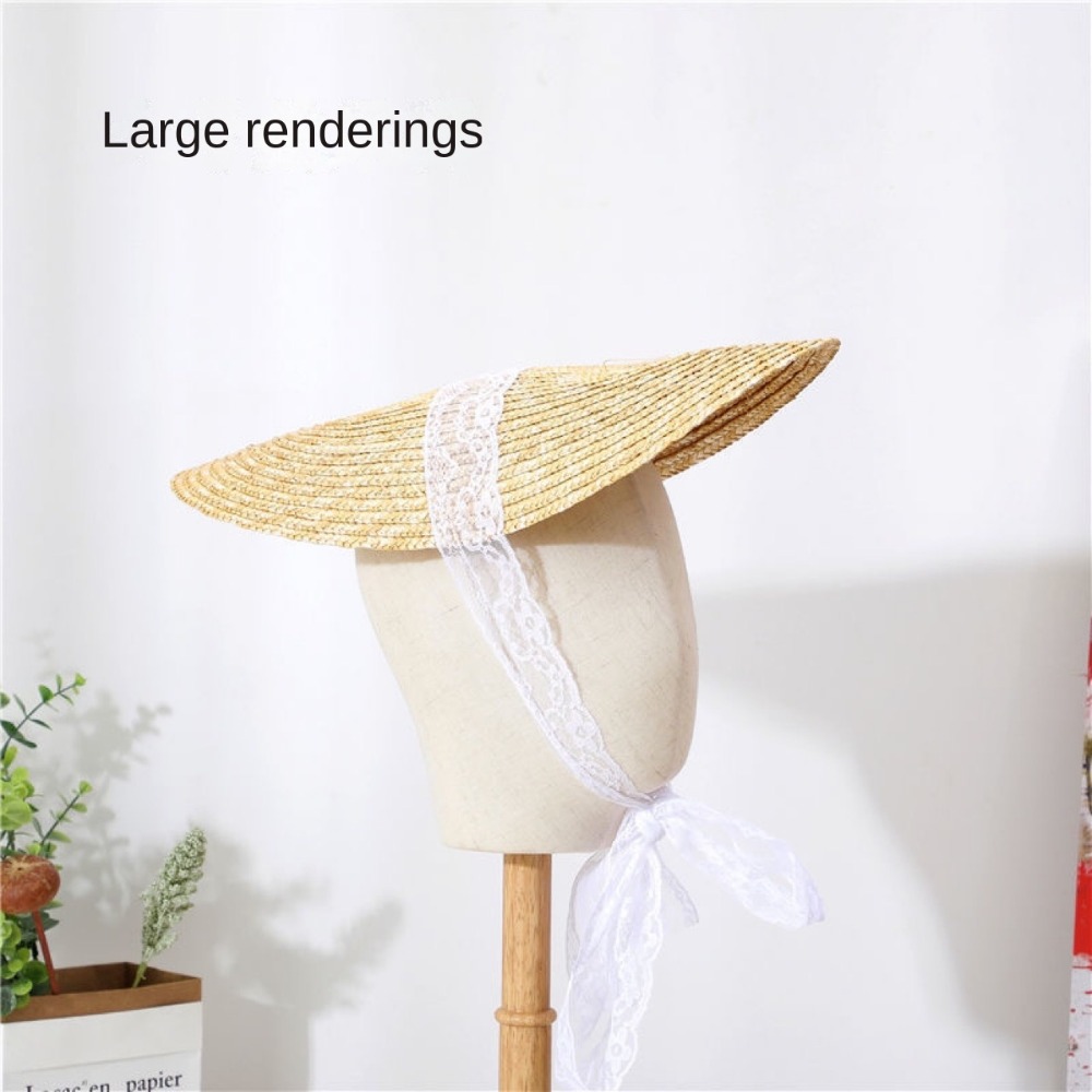 French Style Lolita Straw Hat  - огляд і ціна Bucket Hat Straw