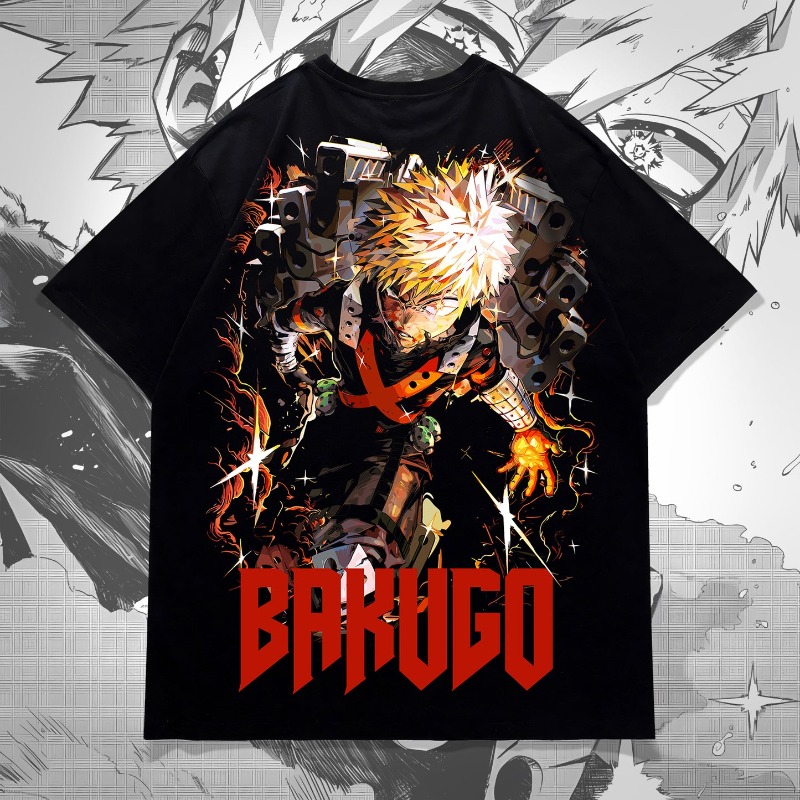 Bakugo Anime Double Sided Prin - огляд і ціна Tee Graphic Print