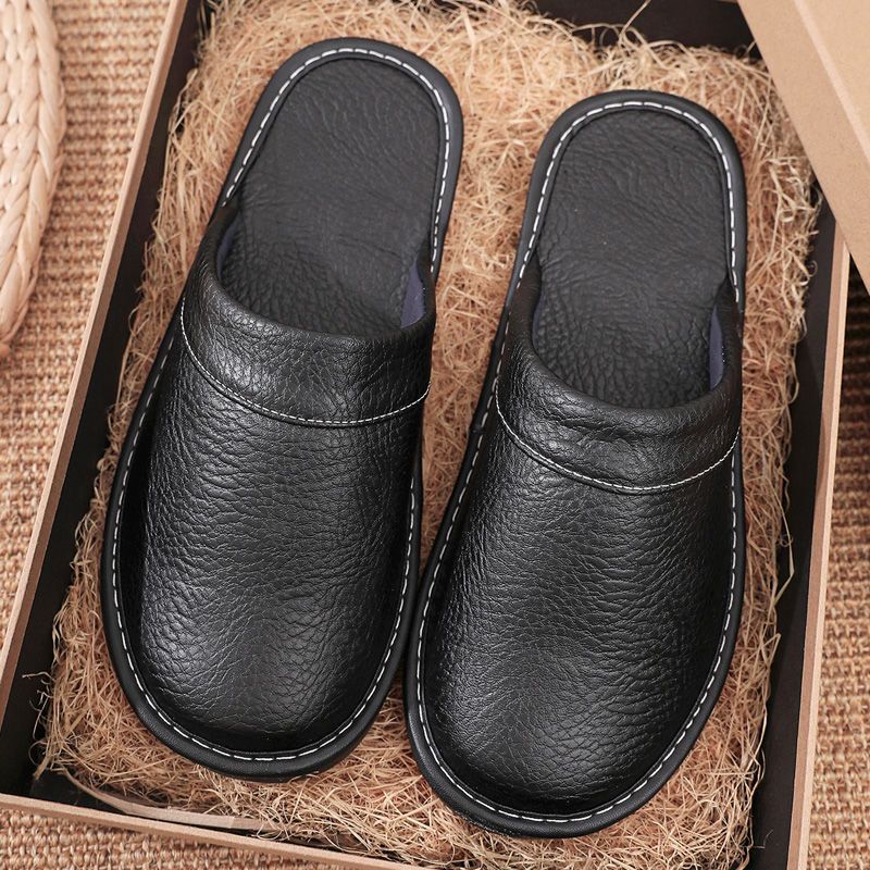 Home Leather Slippers Men and  - огляд і ціна Flip Flop Leather Men