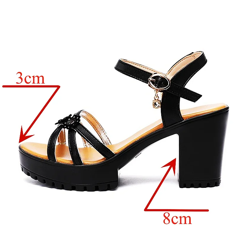 8cm Small Size 32-43 Elegant F - огляд і ціна Casual Sandal Leather