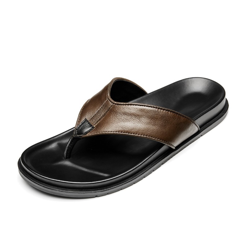 2026 Summer New Mens Genuine L - огляд і ціна Flip Flop Leather Men